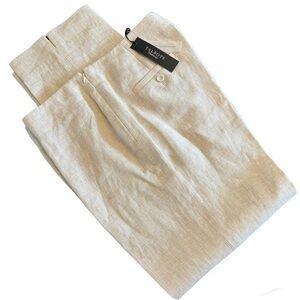 Talbots New Classic Side Zip Linen Pants Size 10